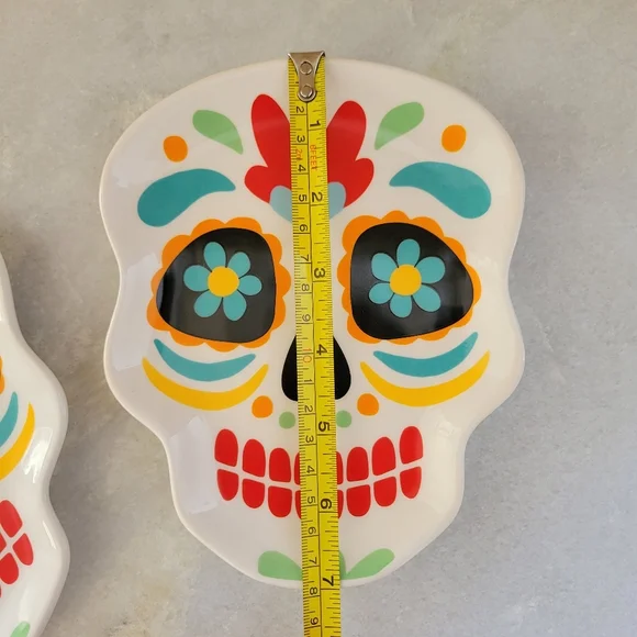 NEW-Two Dia de Muertos Plates - Picture 4 of 5